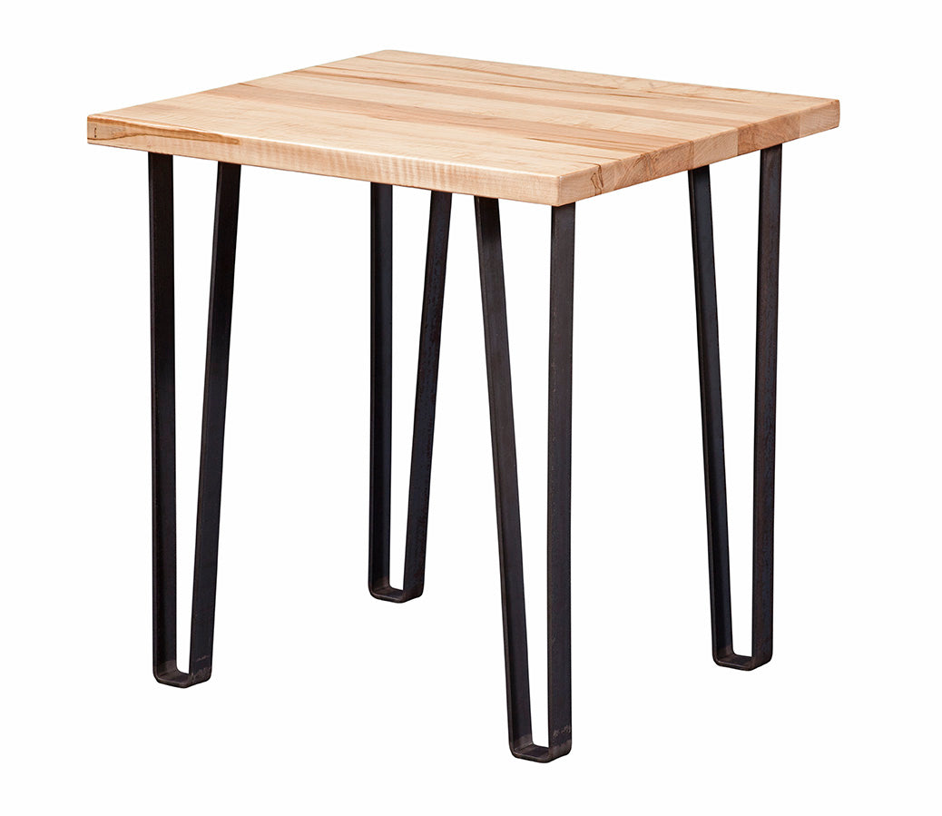 solid wood end table