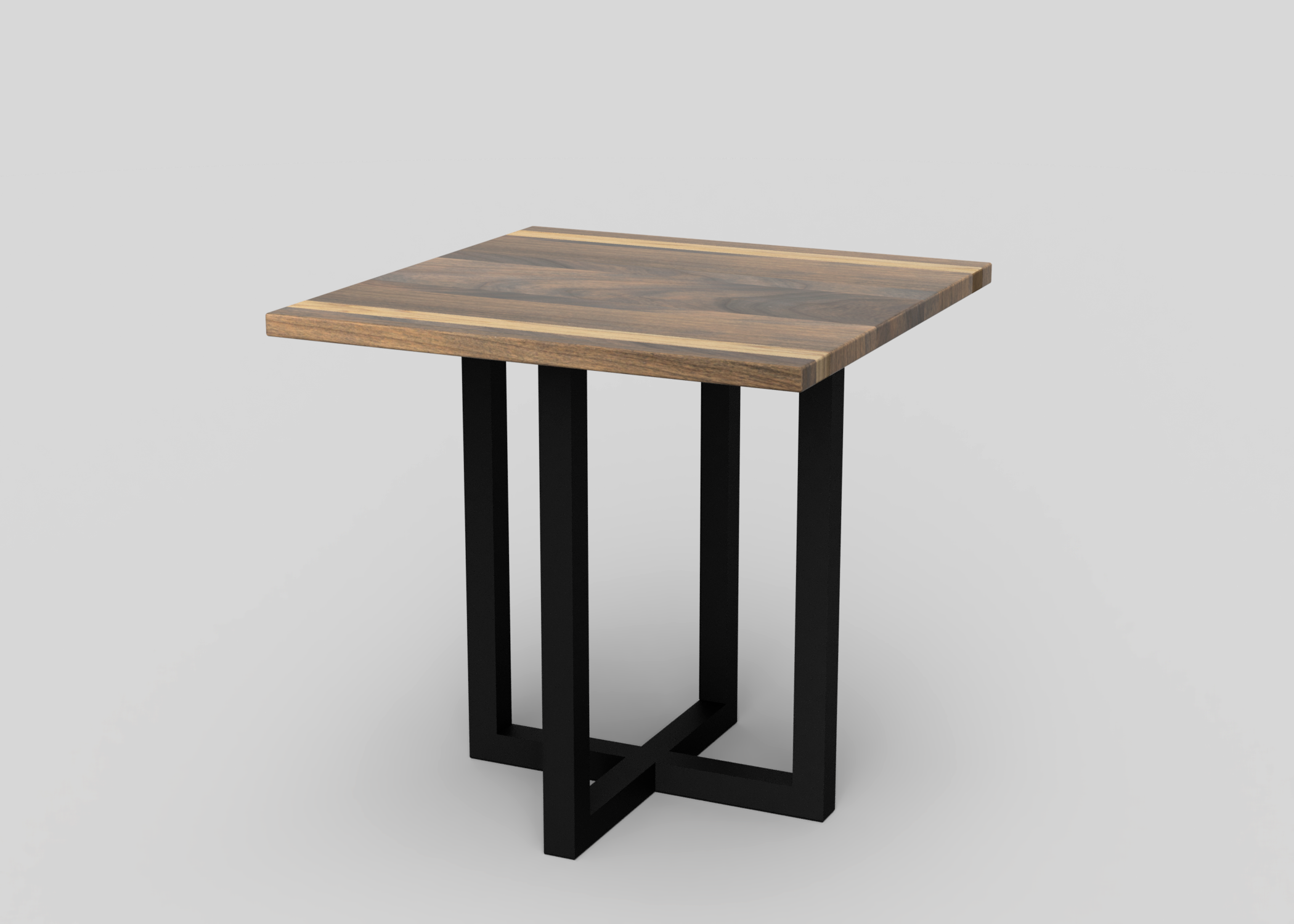 24"W x 22"L x 24"H wooden end table
