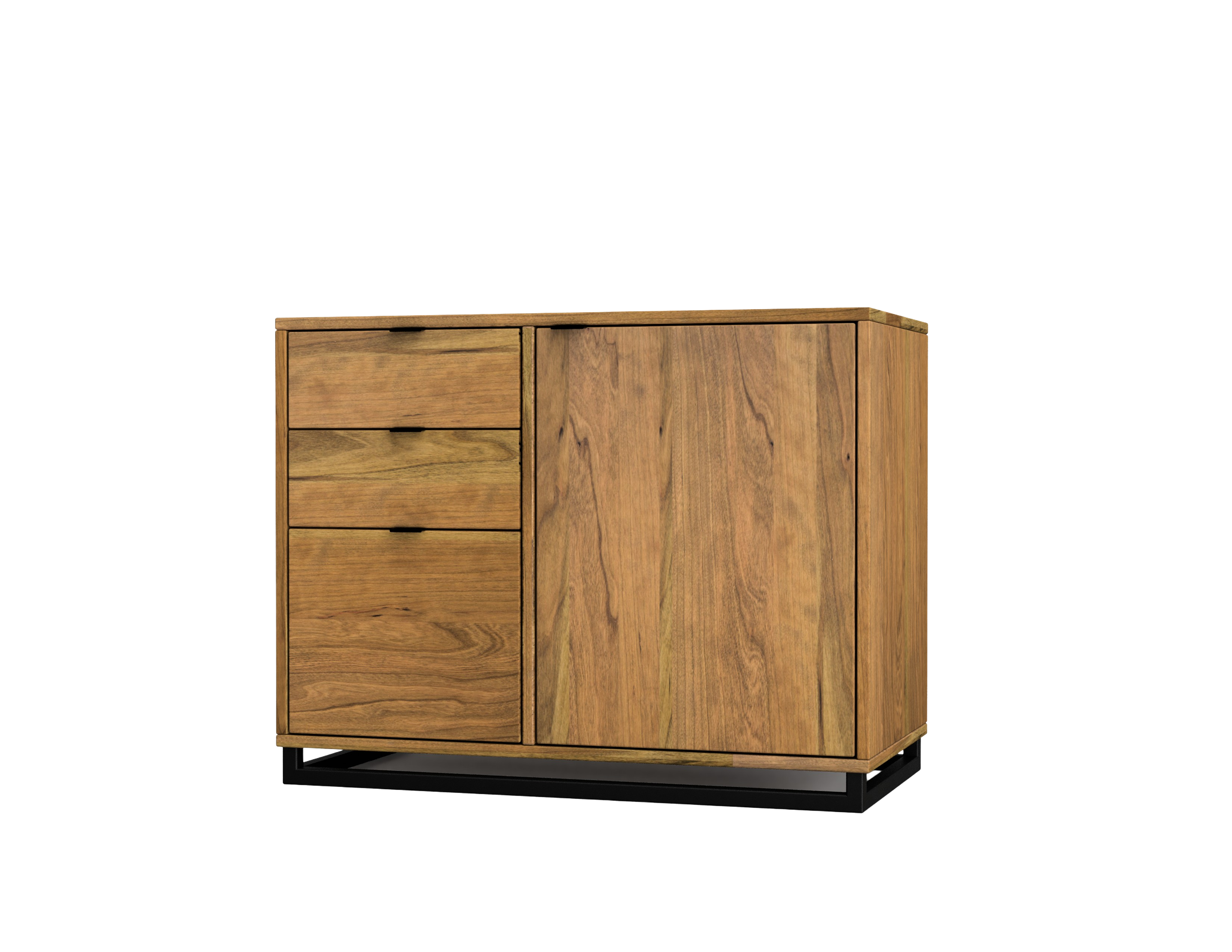 36"W x 18"D x 28"H small wooden credenza