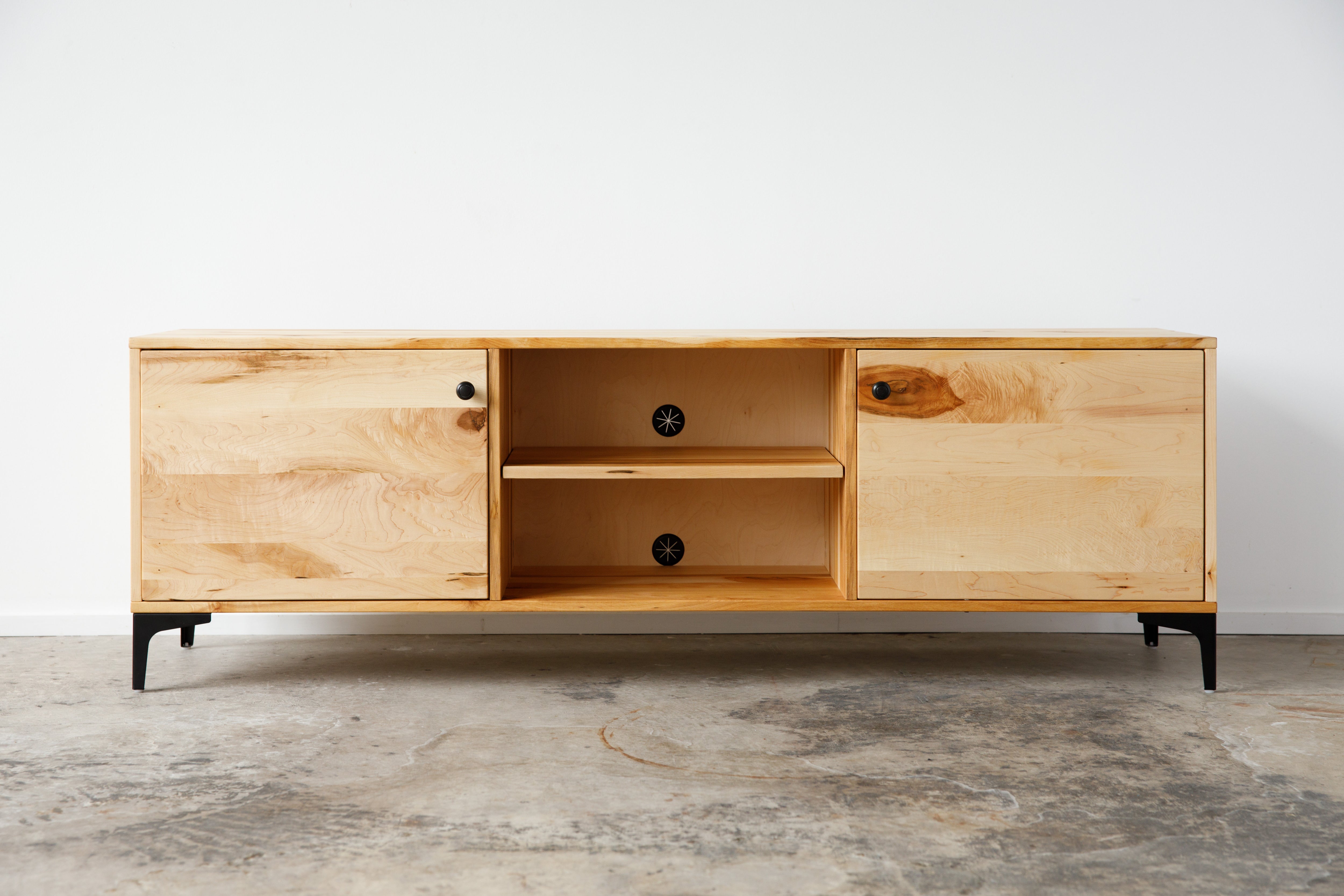 solid wood entertainment stand