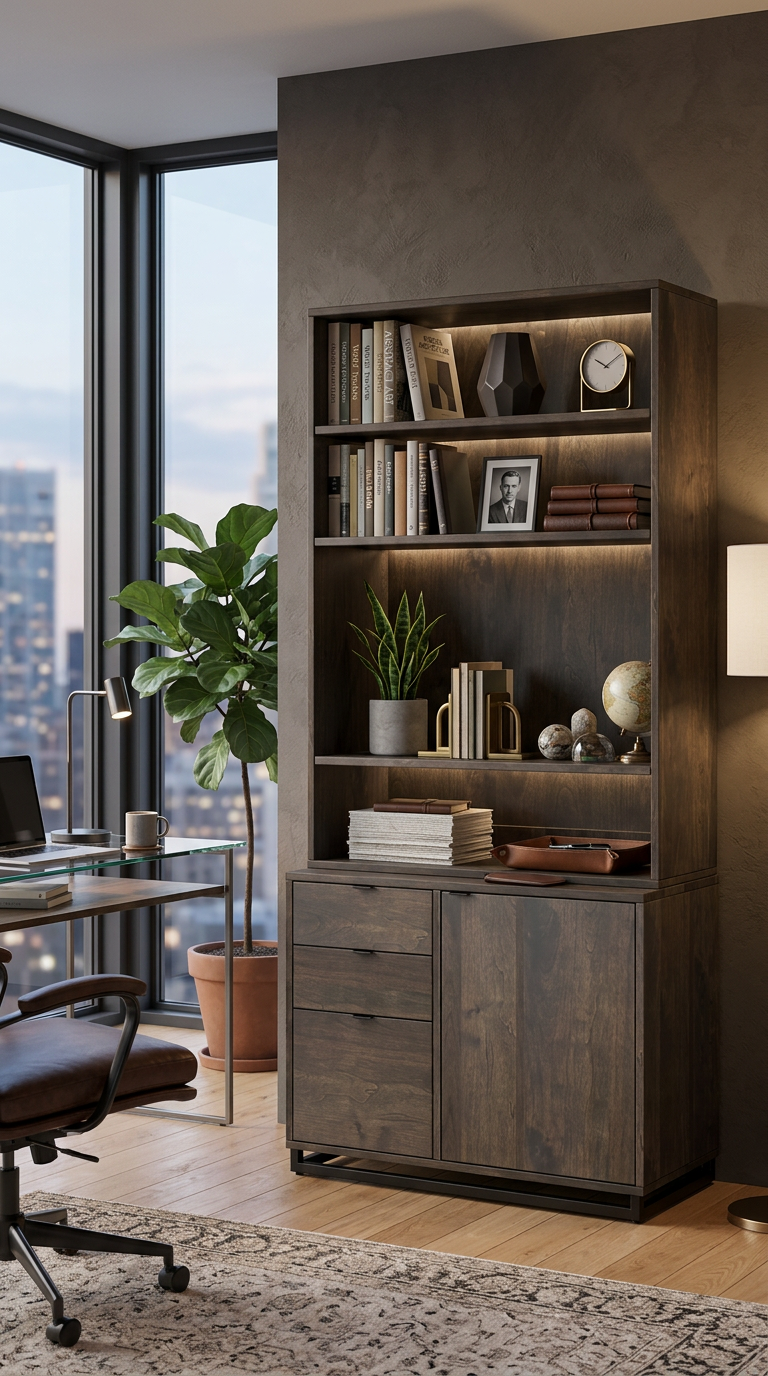 Lenox Bookcase Credenza