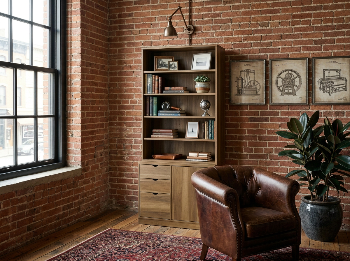 Canton Bookcase Credenza